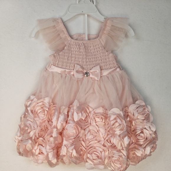 Dresses Nwt Baby Formal Dress Pink Wflowered Hem 8 Mo Poshmark